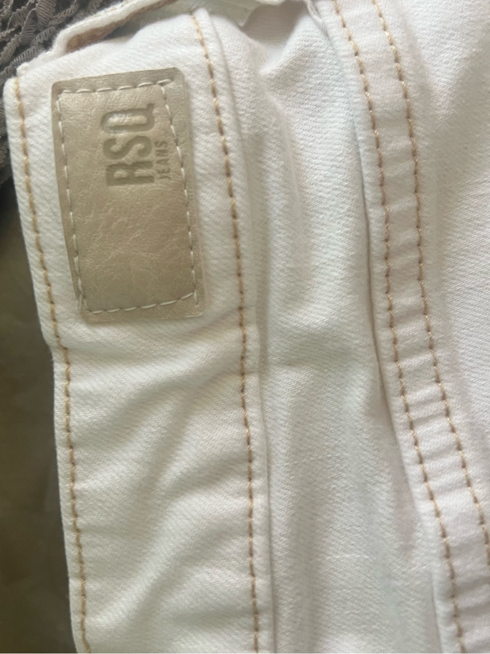 RSQ White Distressed High-Rise Denim Shorts - Picture 2 of 4